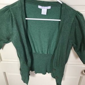 Green retro cardigan